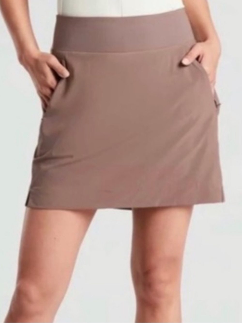 Athleta Soho Skort warm Taupe 6 L tall Pickle Bal Tennis Hiking